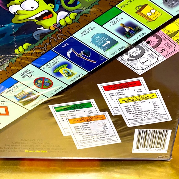 MONOPOLY THE SIMPSONS TREEHOUSE OF HORROR COLLECTOR’S EDITION 2005 NEW SEALED - Picture 9 of 16